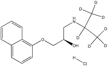 (2R)-1-(1,1,1,2,3,3,3-heptadeuteriopropan-2-ylamino)-3-naphthalen-1-yloxypropan-2-ol:hydrochloride Struktur