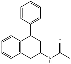 Acetamide, N-(1,2,3,4-tetrahydro-4-phenyl-2-naphthalenyl)- Struktur