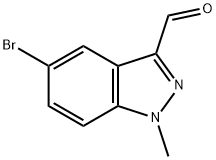 5-Bromo-1-methyl-1H-indazole-3-carbaldehyde Struktur