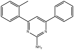 4-(2-methylphenyl)-6-phenylpyrimidin-2-amine Struktur