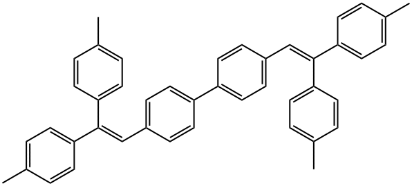 1,1'-Biphenyl, 4,4'-bis[2,2-bis(4-methylphenyl)ethenyl]- Struktur