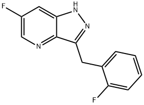 6-fluoro-3-(2-fluorobenzyl)-1H-pyrazolo[4,3-b]pyridine Struktur