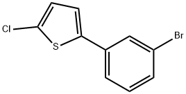 2-(3-BROMOPHENYL)-5-CHLOROTHIOPHENE Struktur