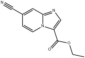 ETHYL 7-CYANOIMIDAZO[1,2-A]PYRIDINE-3-CARBOXYLATE Struktur