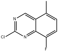 2-chloro-8-fluoro-5-methylquinazoline Struktur