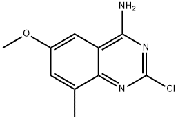 2-chloro-6-methoxy-8-methylquinazolin-4-amine Struktur