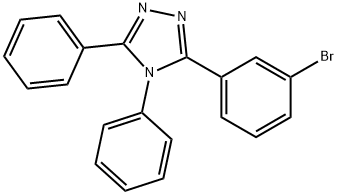 3-(3-Bromophenyl)-4,5-diphenyl-4H-1,2,4-triazole Struktur