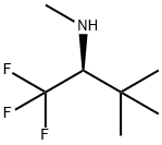 (S)-N-METHYL-2,2-DIMETHYL-1-TRIFLUOROMETHYL-PROPYLAMINE Struktur