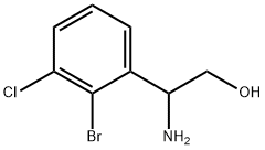 2-AMINO-2-(2-BROMO-3-CHLOROPHENYL)ETHAN-1-OL Struktur