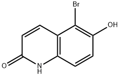 5-bromo-6-hydroxy-1,2-dihydroquinolin-2-one Struktur