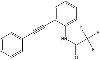 Acetamide, 2,2,2-trifluoro-N-[2-(phenylethynyl)phenyl]- Struktur