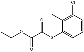 ETHYL 2-((3-CHLORO-2-METHYLPHENYL)THIO)-2-OXOACETATE Struktur