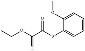 ETHYL 2-((2-METHOXYPHENYL)THIO)-2-OXOACETATE Struktur