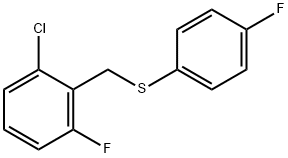 (2-CHLORO-6-FLUOROBENZYL)(4-FLUOROPHENYL)SULFANE Struktur