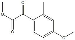 METHYL 2-(4-METHOXY-2-METHYLPHENYL)-2-OXOACETATE Struktur