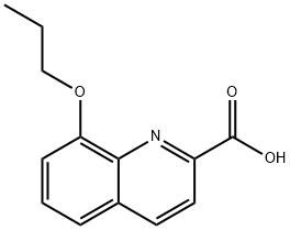 8-Propoxy-quinoline-2-carboxylic acid Struktur