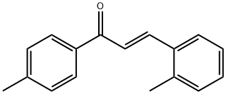 (2E)-3-(2-methylphenyl)-1-(4-methylphenyl)prop-2-en-1-one Struktur