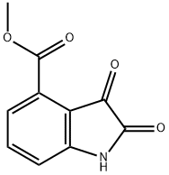 METHYL 2,3-DIOXOINDOLINE-4-CARBOXYLATE Struktur