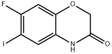 7-Fluoro-6-iodo-4H-benzo[1,4]oxazin-3-one Struktur