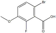 6-BROMO-2-FLUORO-3-METHOXYBENZOIC ACID Struktur