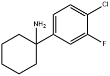 1-(4-chloro-3-fluorophenyl)cyclohexan-1-amine Struktur