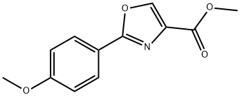 METHYL 2-(4-METHOXYPHENYL)OXAZOLE-4-CARBOXYLATE Struktur