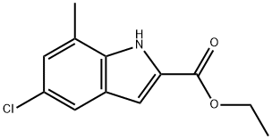 Ethyl 5-chloro-7-methyl-1h-indole-2-carboxylate Struktur