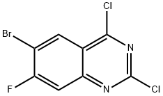 6-bromo-2,4-dichloro-7-fluoroquinazoline Struktur