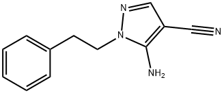 5-Amino-1-phenethyl-1H-pyrazole-4-carbonitrile Struktur