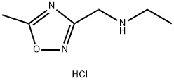 N-[(5-methyl-1,2,4-oxadiazol-3-yl)methyl]ethanamine hydrochloride Struktur