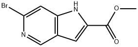 METHYL 6-BROMO-1H-PYRROLO[3,2-C]PYRIDINE-2-CARBOXYLATE Struktur