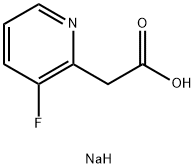 Sodium 2-(3-fluoropyridin-2-yl)acetate Struktur