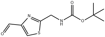 TERT-BUTYL ((4-FORMYLTHIAZOL-2-YL)METHYL)CARBAMATE Struktur