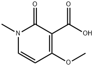 1,2-dihydro-4-methoxy-1-methyl-2-oxopyridine-3-carboxylic acid Struktur