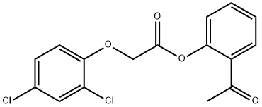 2-acetylphenyl (2,4-dichlorophenoxy)acetate Struktur