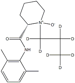 (2S)-N-(2,6-dimethylphenyl)-1-(1,1,2,2,3,3,3-heptadeuteriopropyl)-1-oxidopiperidin-1-ium-2-carboxamide Struktur