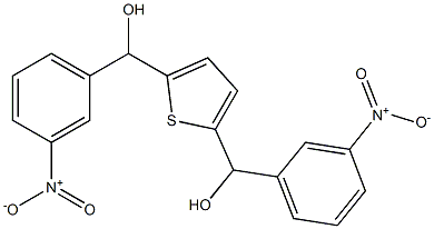 {5-[Hydroxy-(3-nitro-phenyl)-methyl]-thiophen-2-yl}-(3-nitro-phenyl)-methanol Struktur