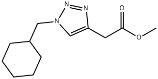 (1-Cyclohexylmethyl-1H-[1,2,3]triazol-4-yl)-acetic acid methyl ester Struktur