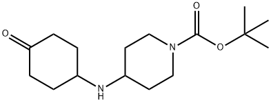 TERT-BUTYL 4-(4-OXOCYCLOHEXYLAMINO) PIPERIDINE-1-CARBOXYLATE Struktur