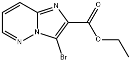 3-Bromo-imidazo[1,2-b]pyridazine-2-carboxylic acid ethyl ester Struktur