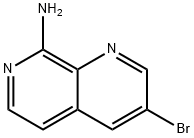 3-bromo-1,7-naphthyridin-8-amine Struktur