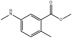 2-Methyl-5-methylamino-benzoic acid methyl ester Struktur