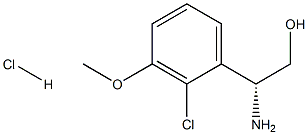 (2R)-2-AMINO-2-(2-CHLORO-3-METHOXY-PHENYL)ETHANOL HYDROCHLORIDE Struktur