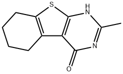 2-methyl-5,6,7,8-tetrahydrobenzo[4,5]thieno[2,3-d]pyrimidin-4(3H)-one Struktur