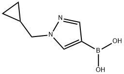 1-Cyclopropylmethyl-1H-pyrazole-4-boronic acid Struktur