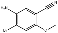 5-Amino-4-bromo-2-methoxy-benzonitrile Struktur