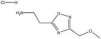 {2-[3-(methoxymethyl)-1,2,4-oxadiazol-5-yl]ethyl}amine hydrochloride Struktur