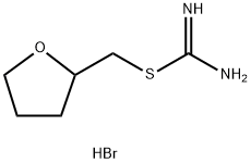 {[(oxolan-2-yl)methyl]sulfanyl}methanimidamide hydrobromide Struktur