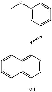 4-[(3-methoxyphenyl)diazenyl]-1-naphthol Struktur