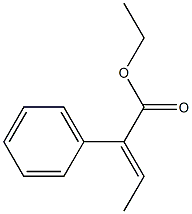 Ethyl (E)-2-phenylbut-2-enoate Struktur